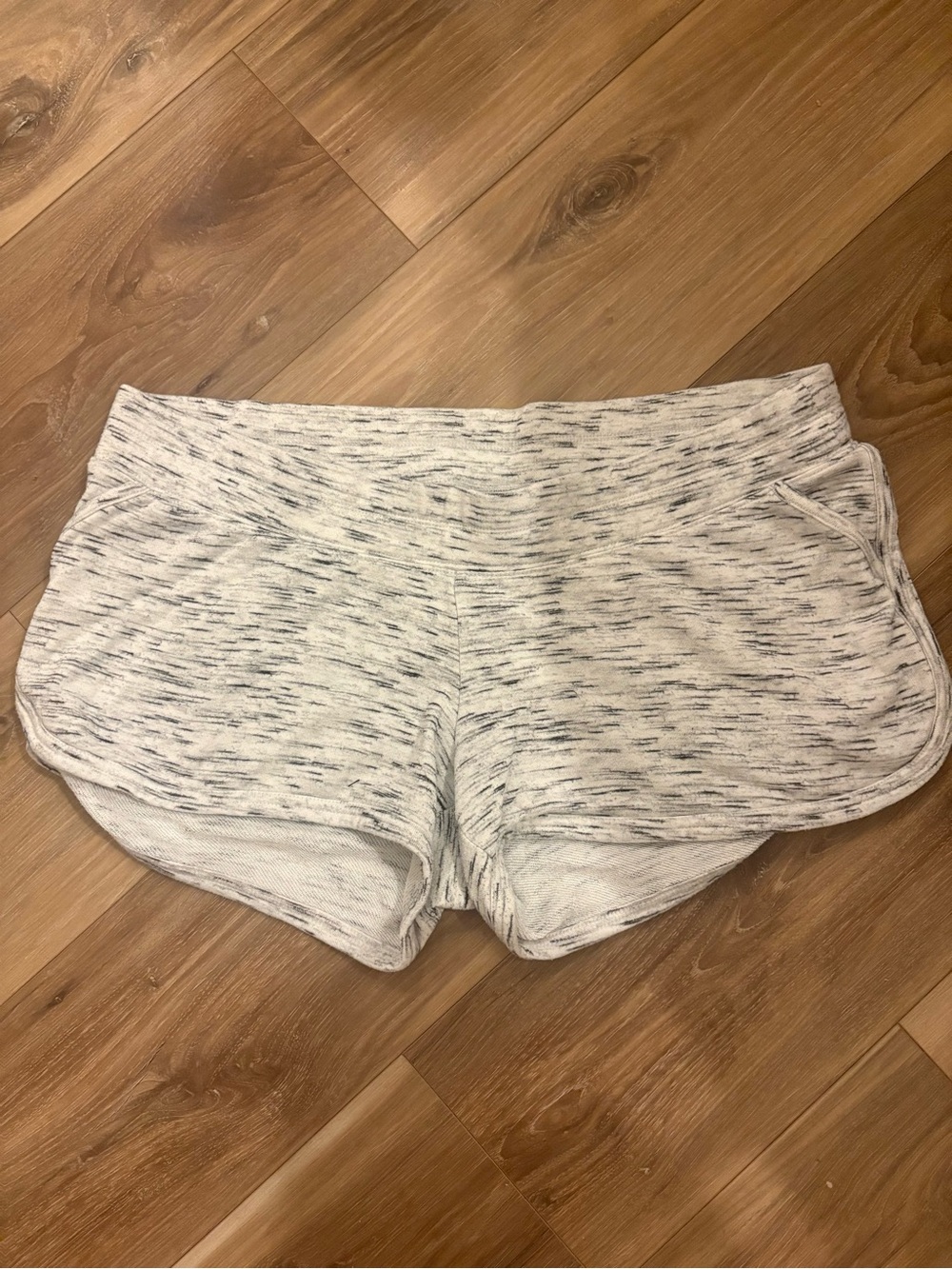 Light Heather Gray Women’s Maternity Lounge Shorts
